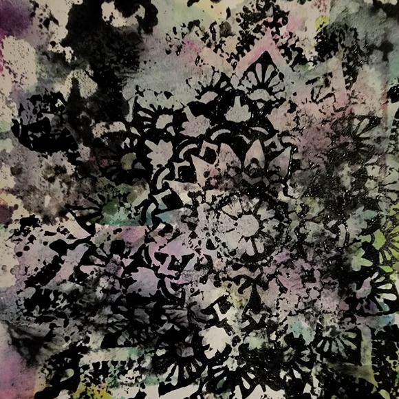 HANDCRAFTED Abstract Frame Painting HANDPAINTED Artwork HANDMADE Wall Art Decor - Picture 6 of 17